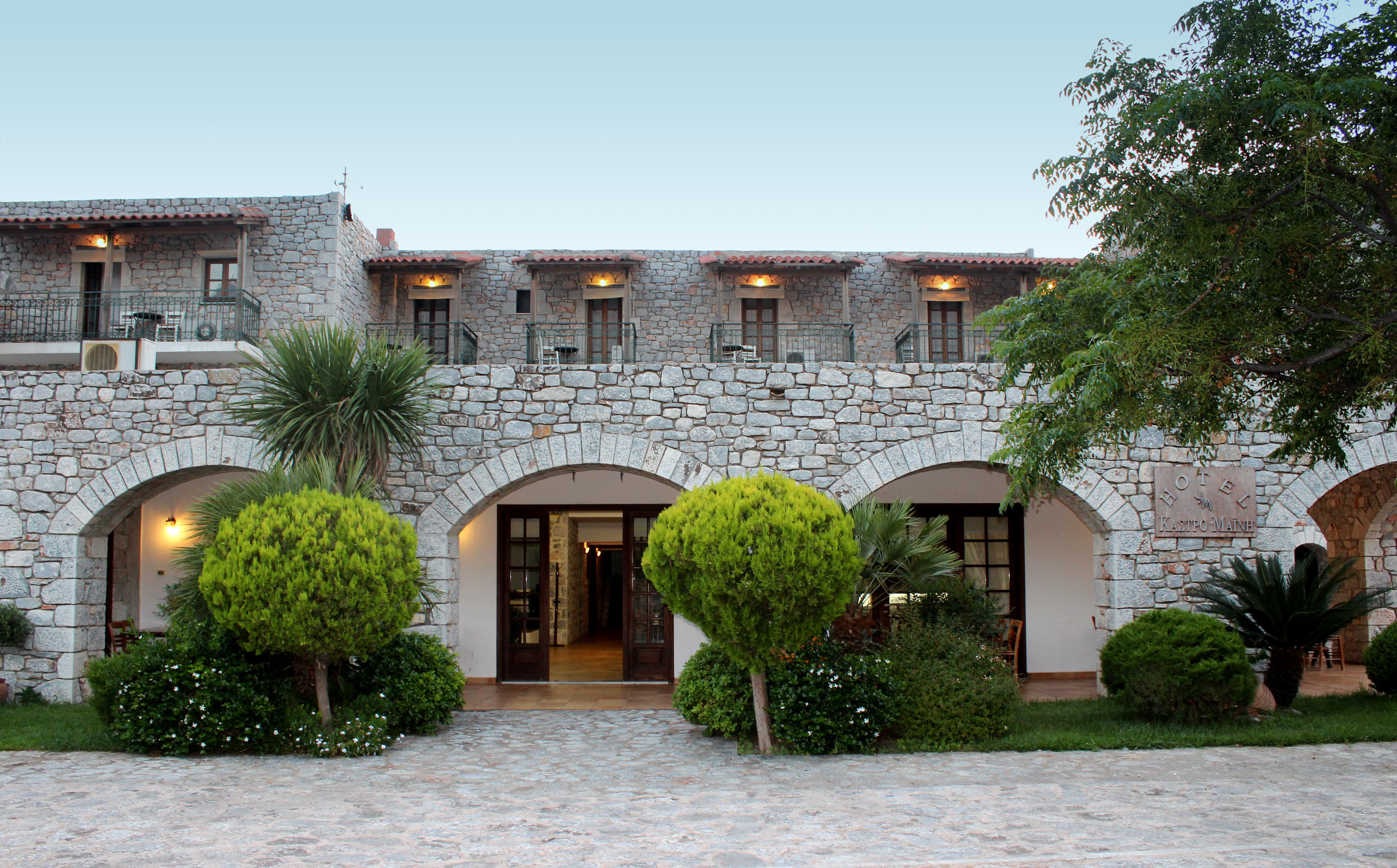 Kastro Maini Hotel Areopoli Bagian luar foto